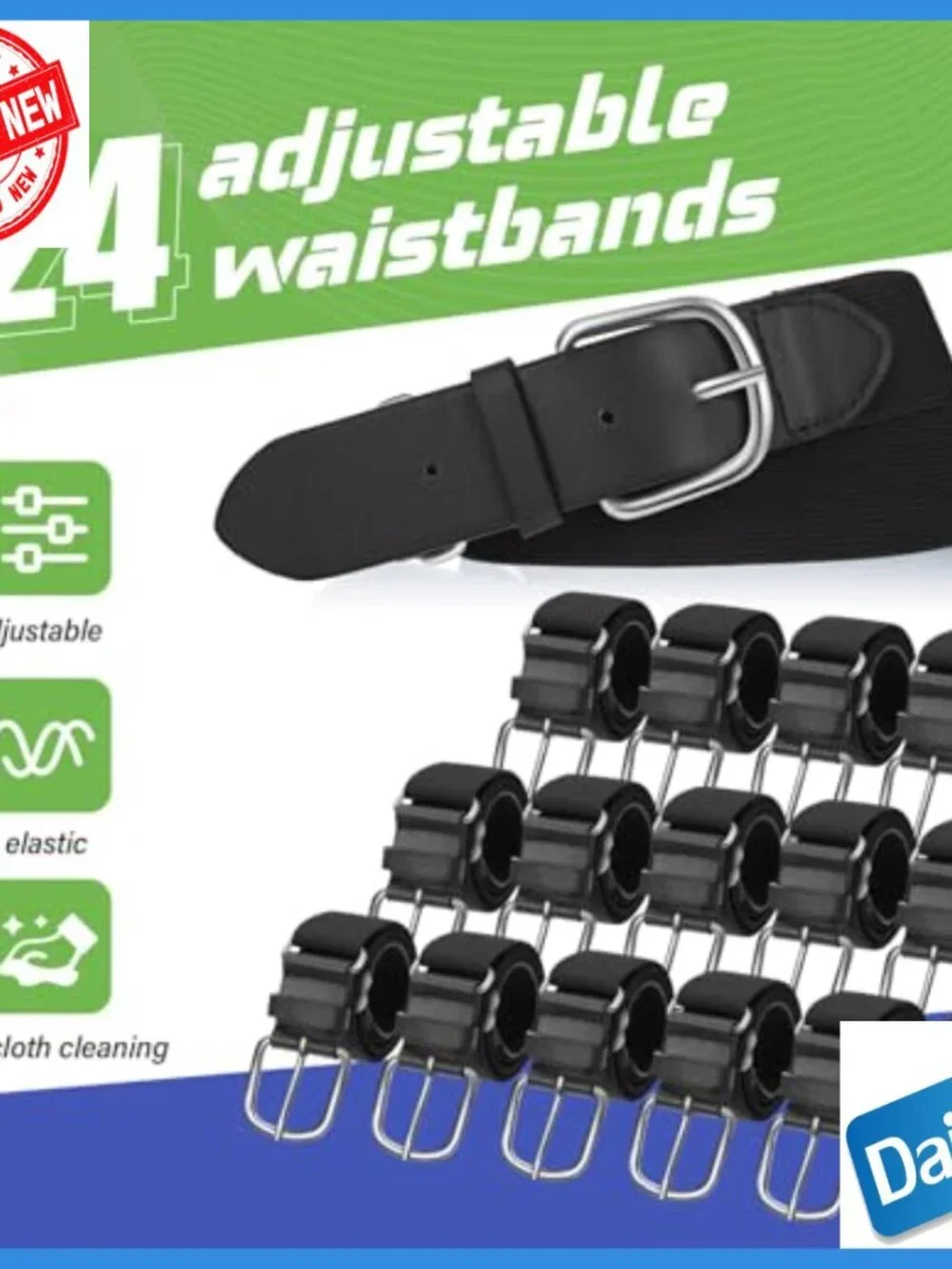 Elastic Baseball Softball Belts Bulk Set Youth Adult Adjustable